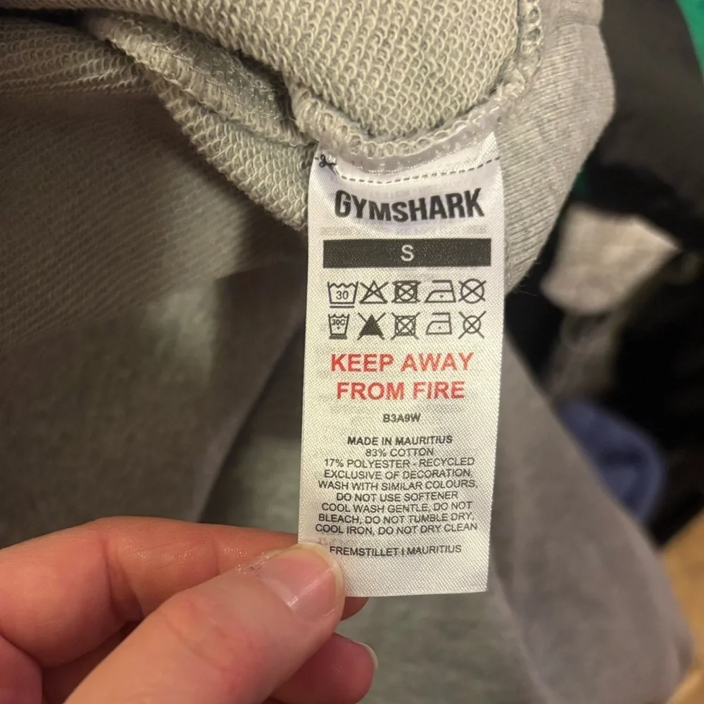 Gymshark Rest Day Sweats Cropped Pullover sz S